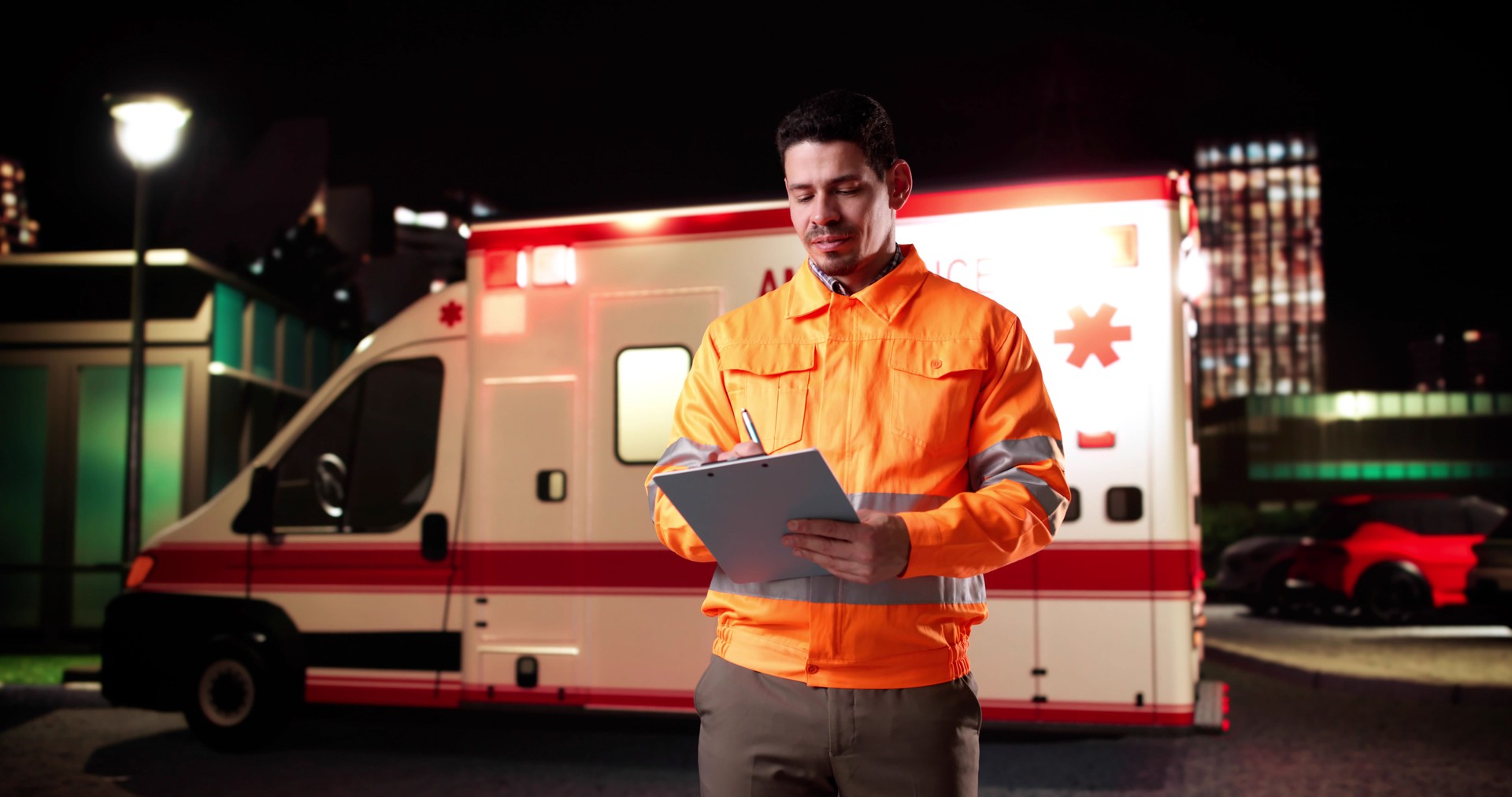 Accident Report Triage Record. Medical Ambulance Document